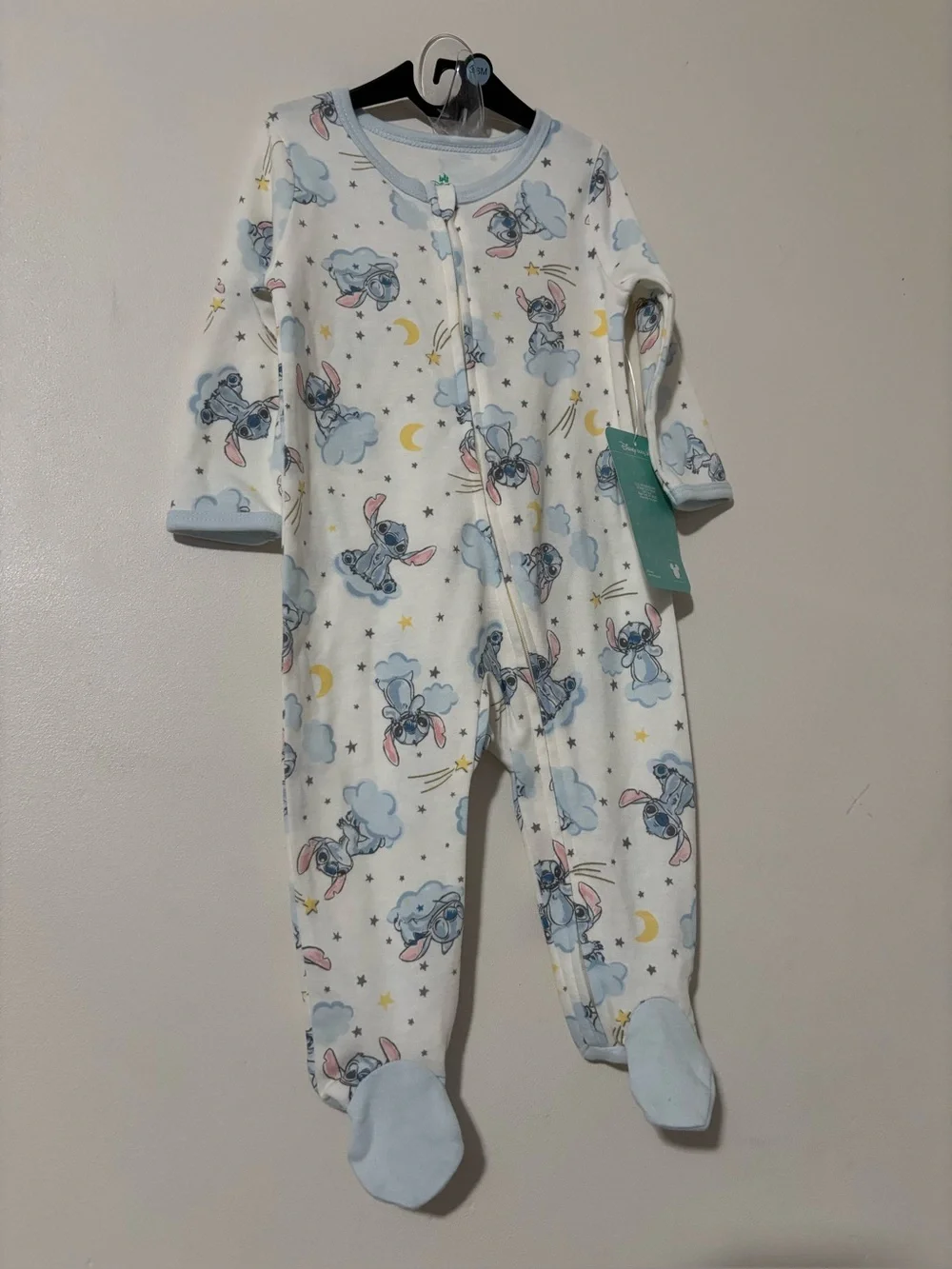 Disney Baby Stitch Pajamas Size 3-6M
